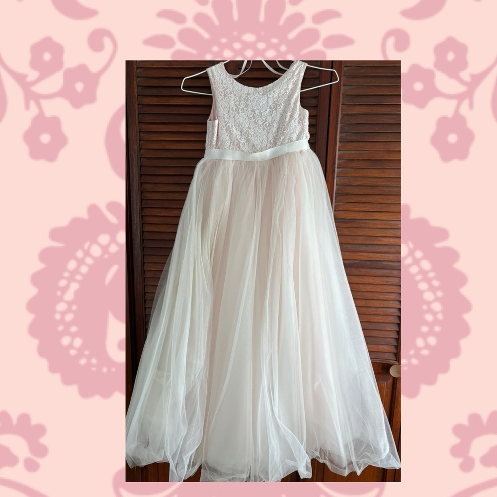 David's Bridal Flower Girl dress size 8